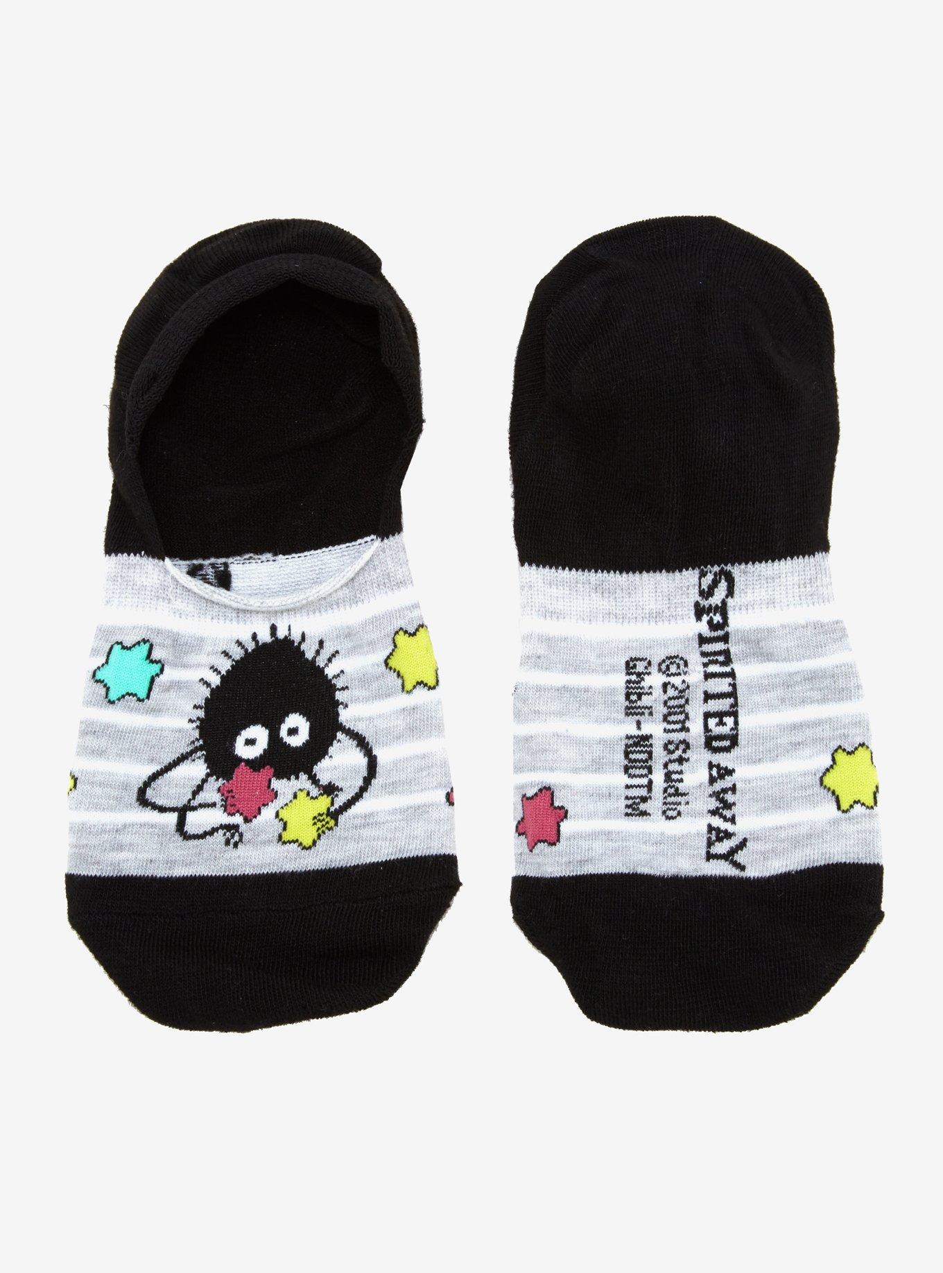 Studio Ghibli Spirited Away Soot Sprites No-Show Socks, , alternate