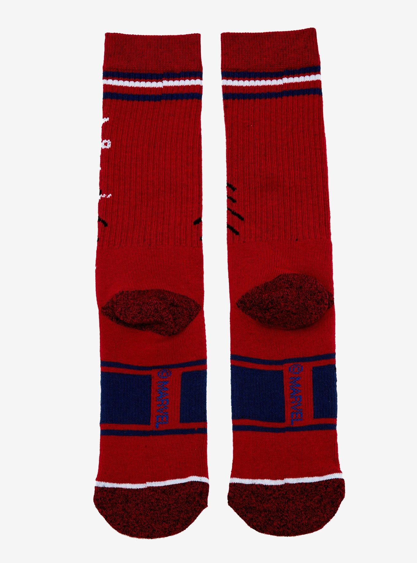 Marvel Spider-Man Stripe Crew Socks, , alternate