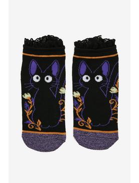 Studio Ghibli Kiki’s Delivery Service Jiji Floral Lace Ankle Socks, , hi-res