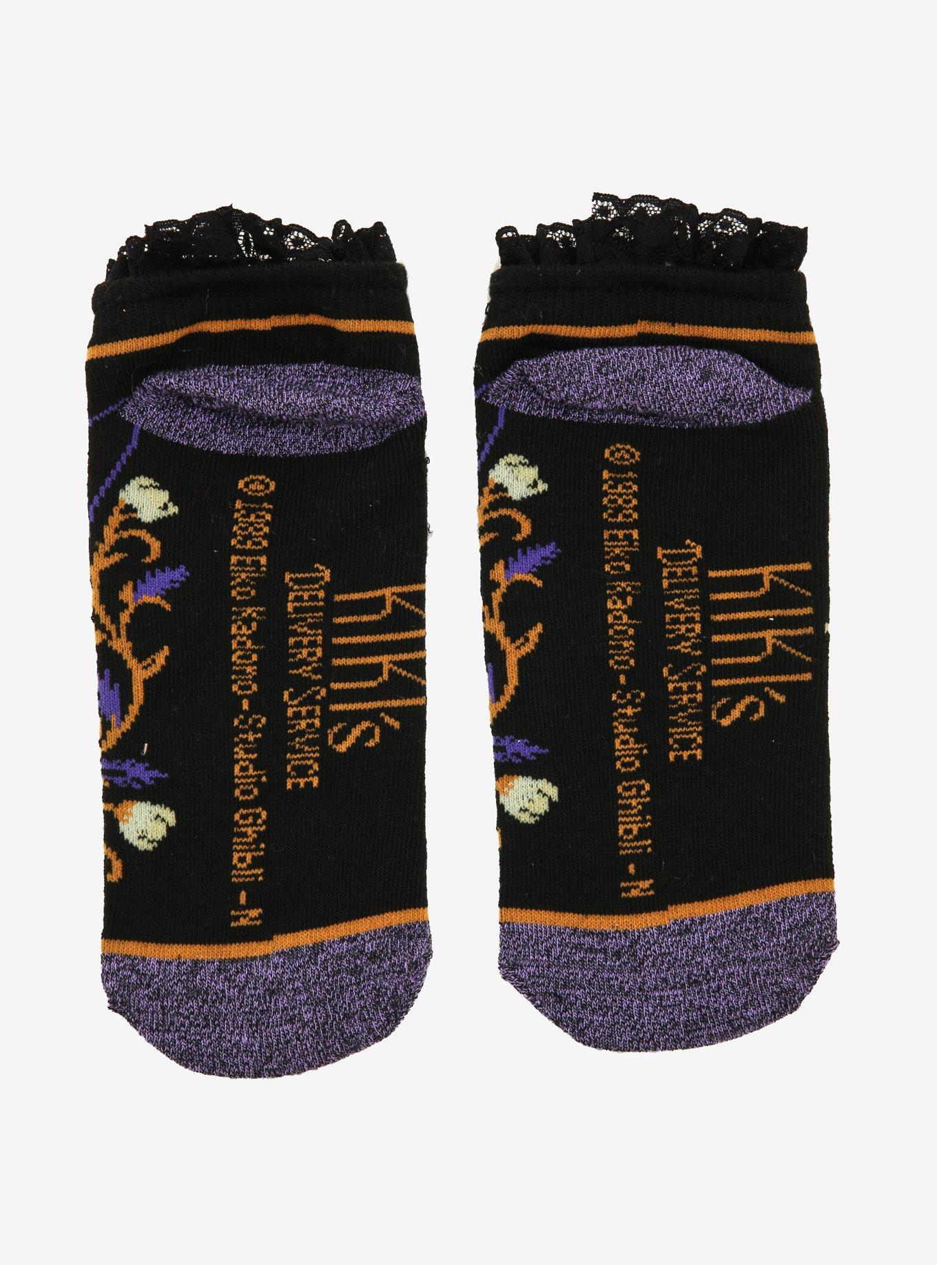 Studio Ghibli Kiki’s Delivery Service Jiji Floral Lace Ankle Socks, , alternate