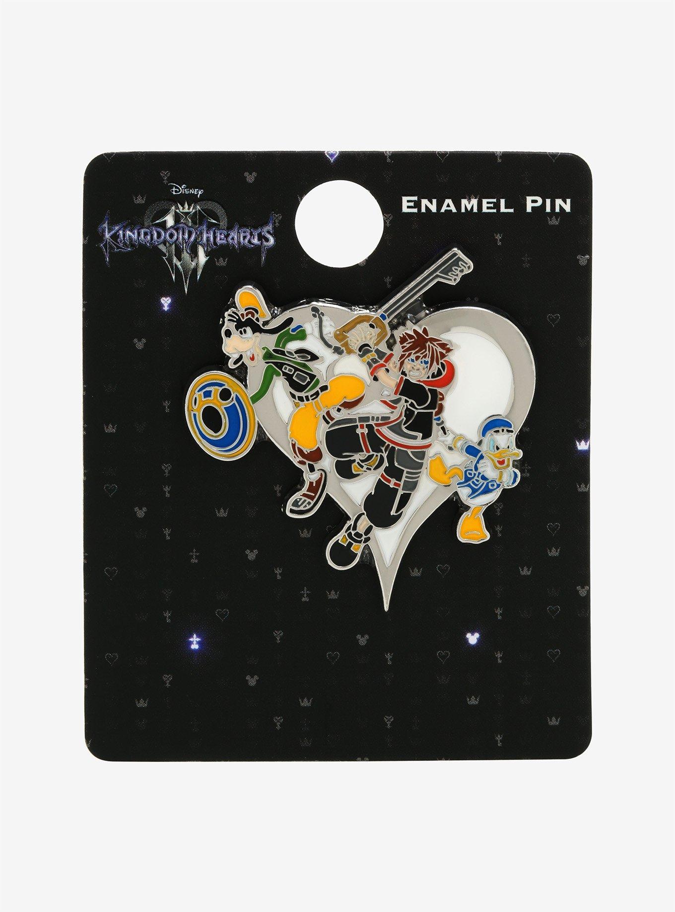 Loungefly Disney Kingdom Hearts Goofy Sora Donald Enamel Pin - BoxLunch Exclusive, , alternate