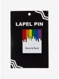 Love Is Love Rainbow Dip-Dye Enamel Pin, , alternate