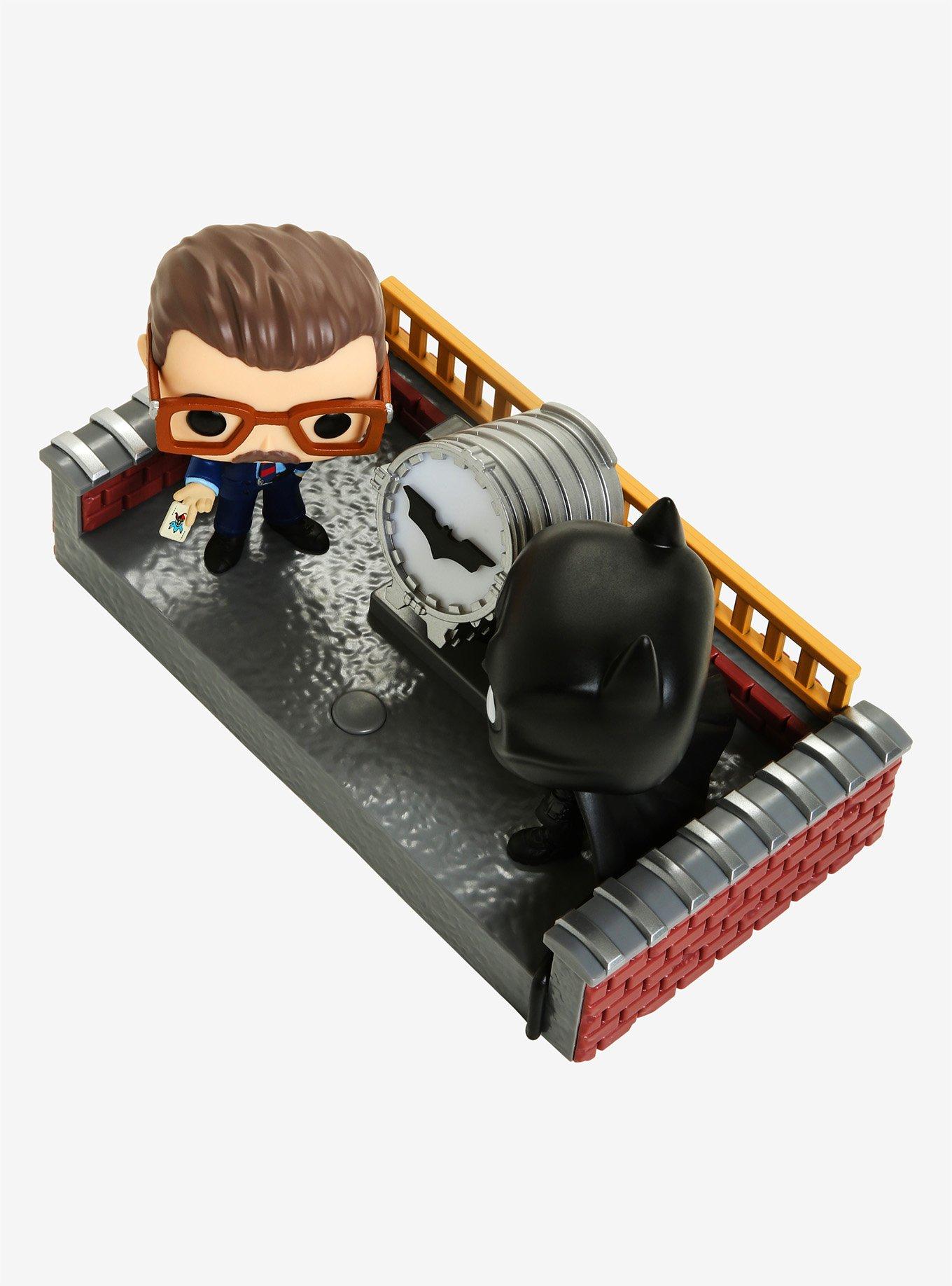 Funko Pop! Movie Moments DC Comics Batman and Commissioner Gordon (Batman Begins) 80th Anniversary Light-Up Vinyl Collectibles, , alternate