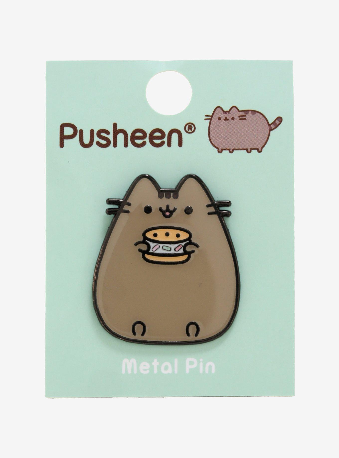 Pusheen Ice Cream Sandwich Enamel Pin, , alternate