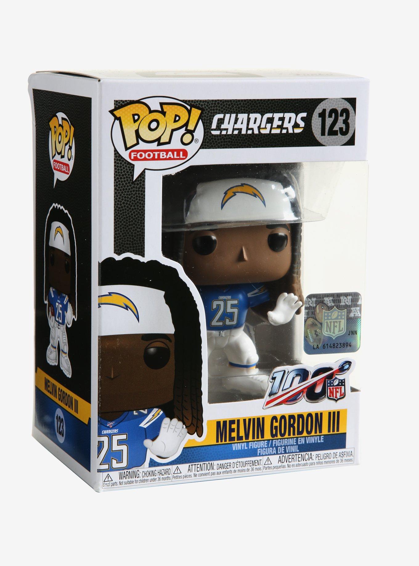 Pop NFL: Chargers - Melvin Gordon III Pop! Vinyl Figure (Includes  Compatible Pop Box Protector Case) 