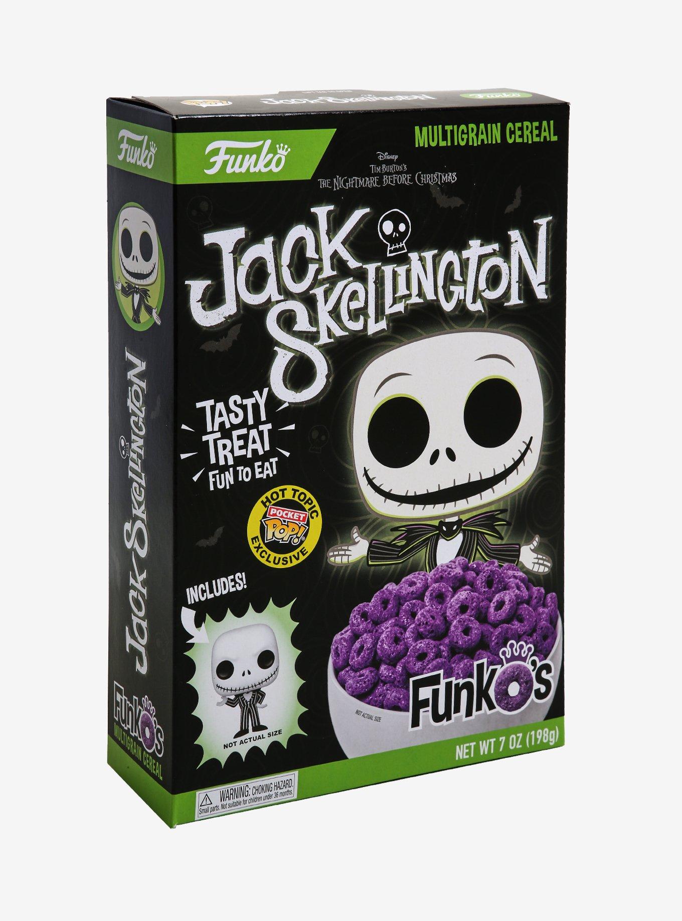 Funko The Nightmare Before Christmas FunkO's Cereal With Pocket Pop! Jack Skellington Cereal Hot Topic Exclusive, , alternate