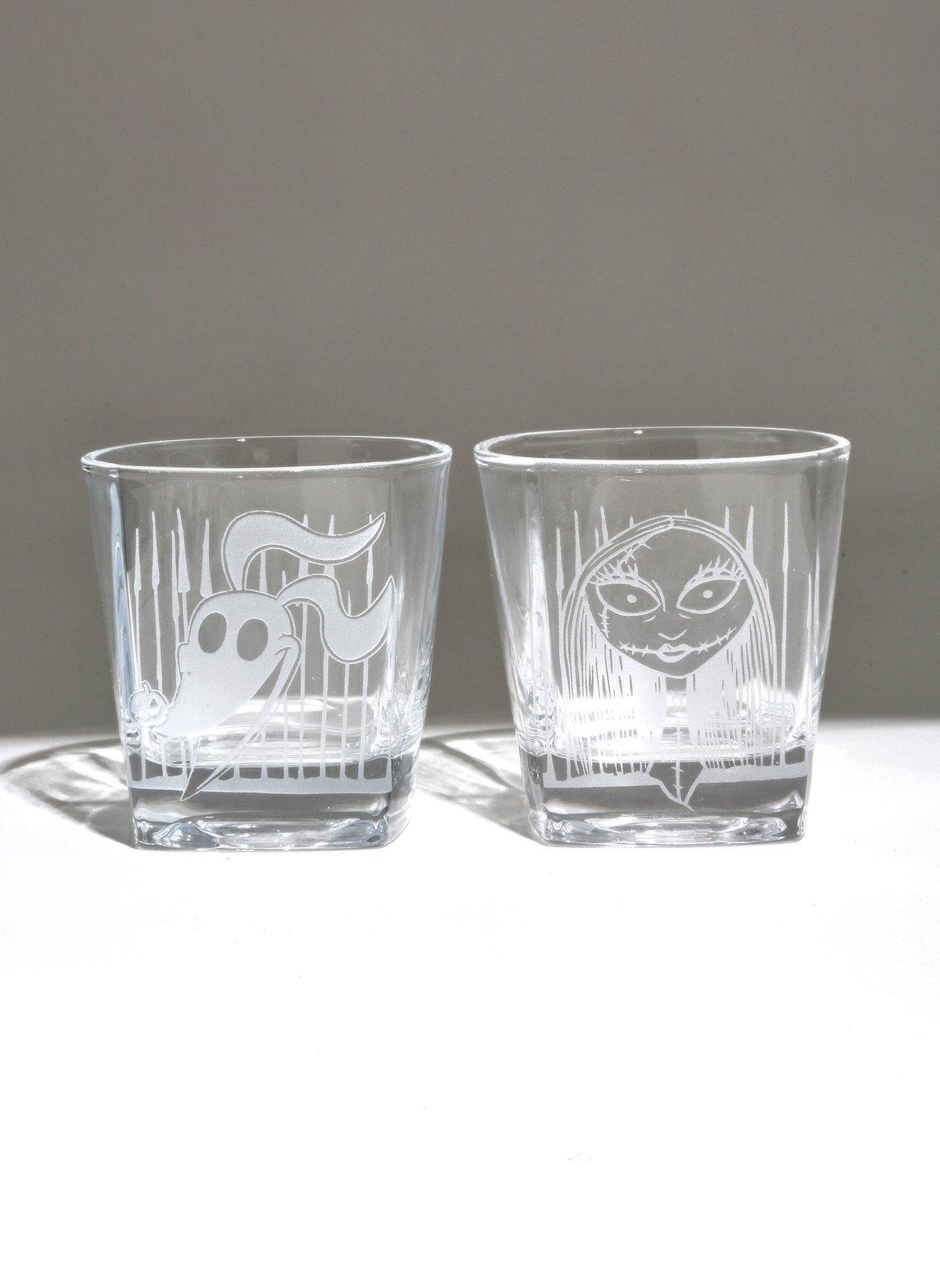 Disney The Nightmare Before Christmas Etched Glass Set, , alternate