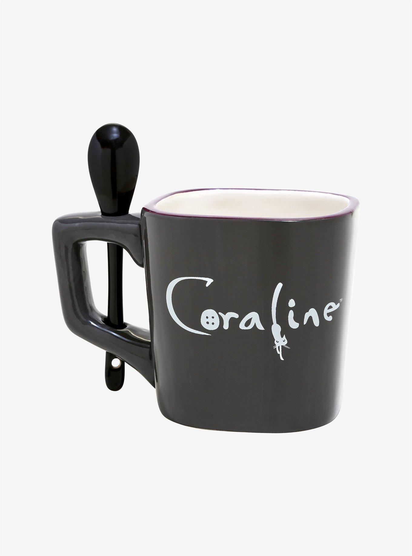 Coraline Tea Reading Soup Mug - BoxLunch Exclusive, , alternate