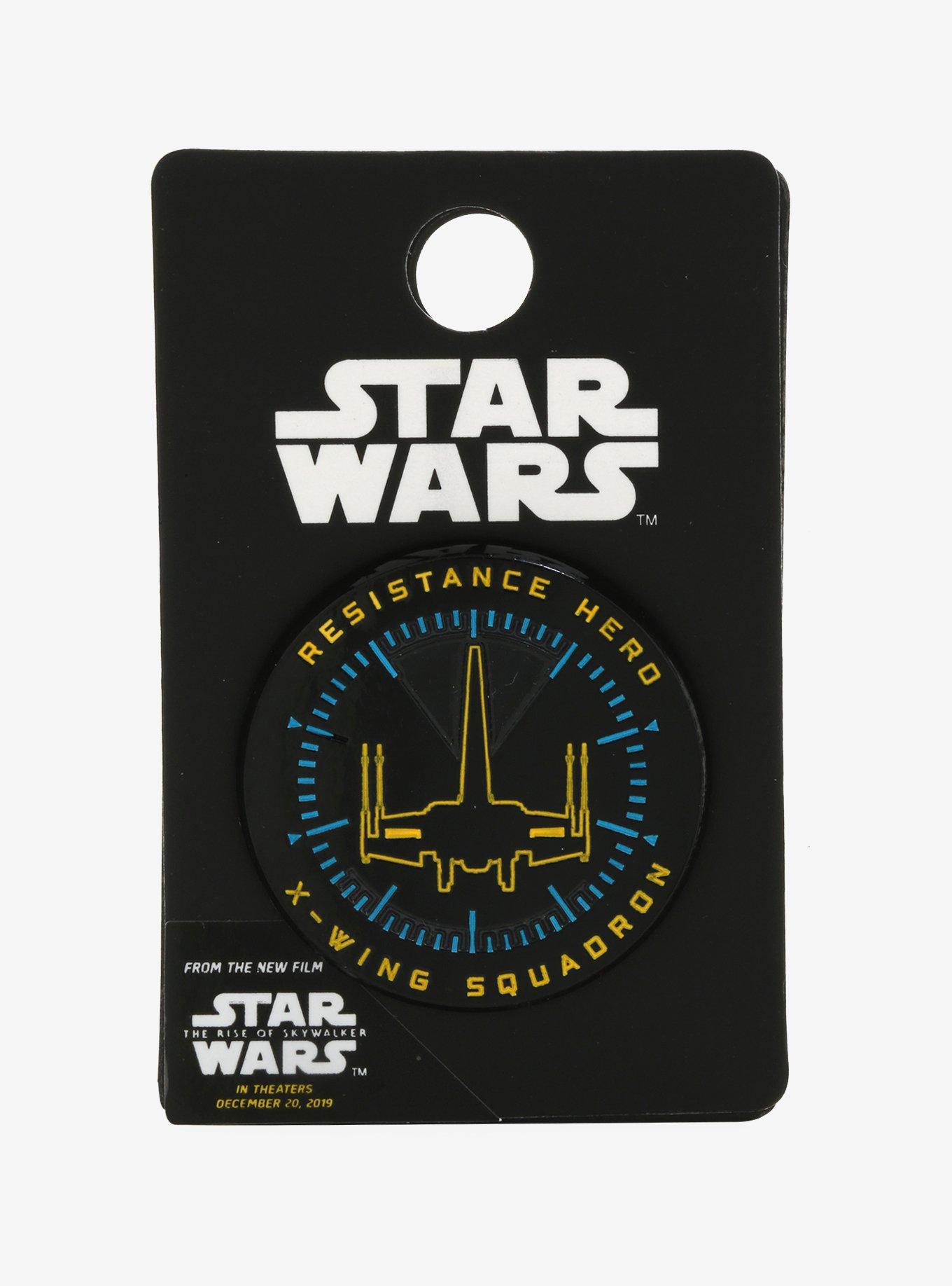 Star Wars: The Rise of Skywalker Resistance Hero X-Wing Squadron Enamel Pin, , alternate
