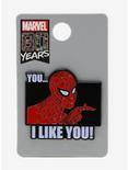 Marvel Spider-Man I Like You Enamel Pin, , alternate