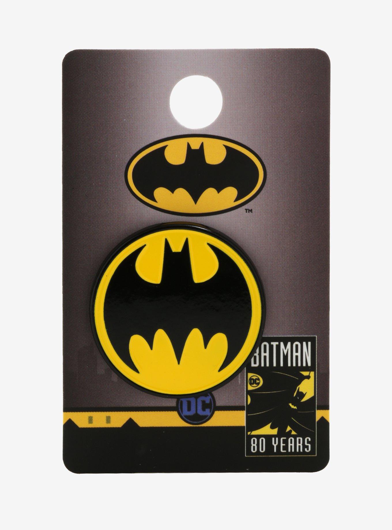 DC Comics Batman Logo Enamel Pin, , alternate