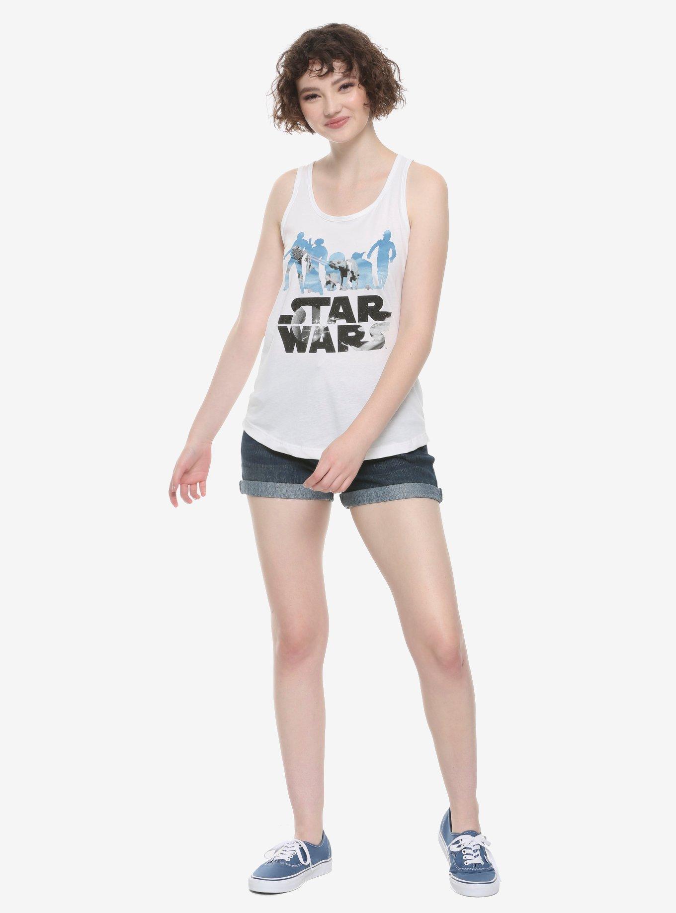 Star Wars Character Silhouettes Girls Tank Top, MULTI, alternate