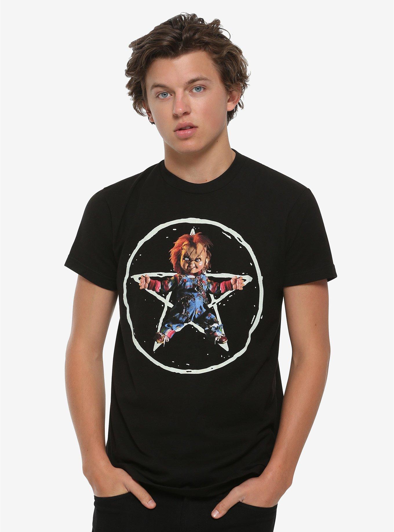 Child's Play Chucky Pentagram T-Shirt, MULTI, alternate