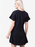 Daisy Street Black & White Polka Dot Button-Front Dress, POLKA DOT, alternate