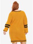 Harry Potter Hufflepuff Sweater Dress Plus Size, YELLOW, alternate