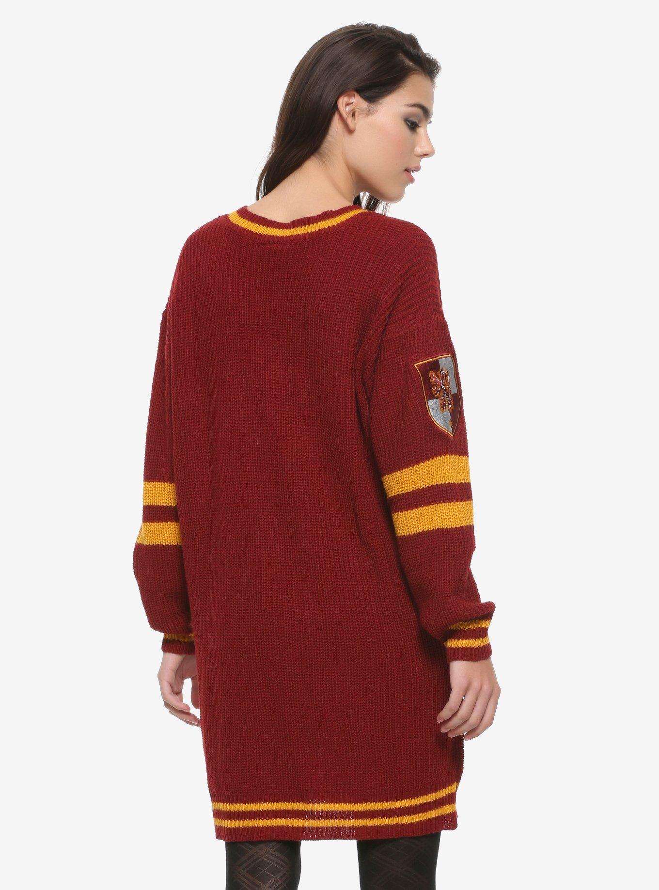 Harry Potter Gryffindor Sweater Dress, BURGUNDY, alternate