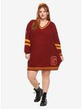 Harry Potter Gryffindor Sweater Dress Plus Size, BURGUNDY, alternate