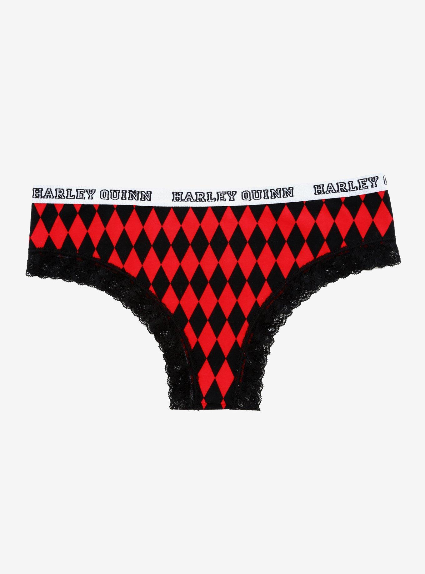 DC Comics Harley Quinn Diamond Cheeky Panty, MULTI, alternate