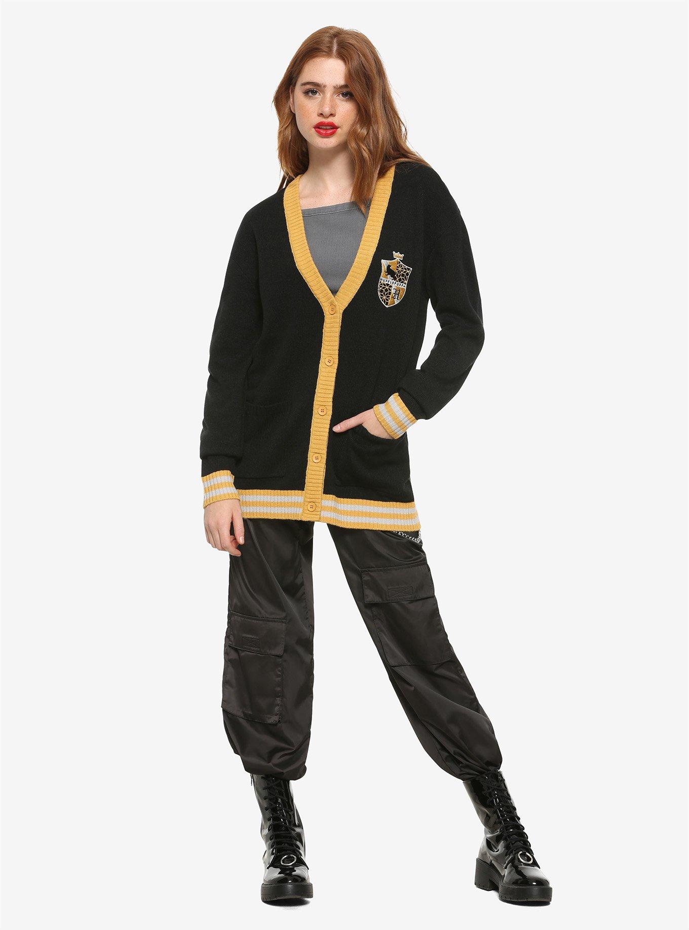 Harry Potter Hufflepuff Girls Cardigan, MULTI, alternate