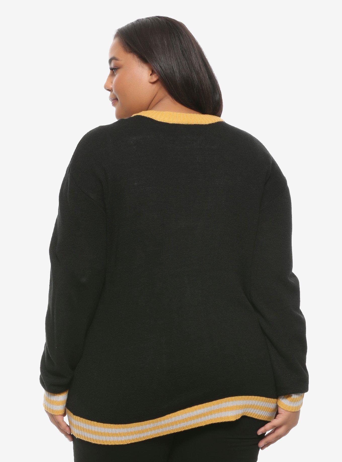 Harry Potter Hufflepuff Girls Cardigan Plus Size, MULTI, alternate