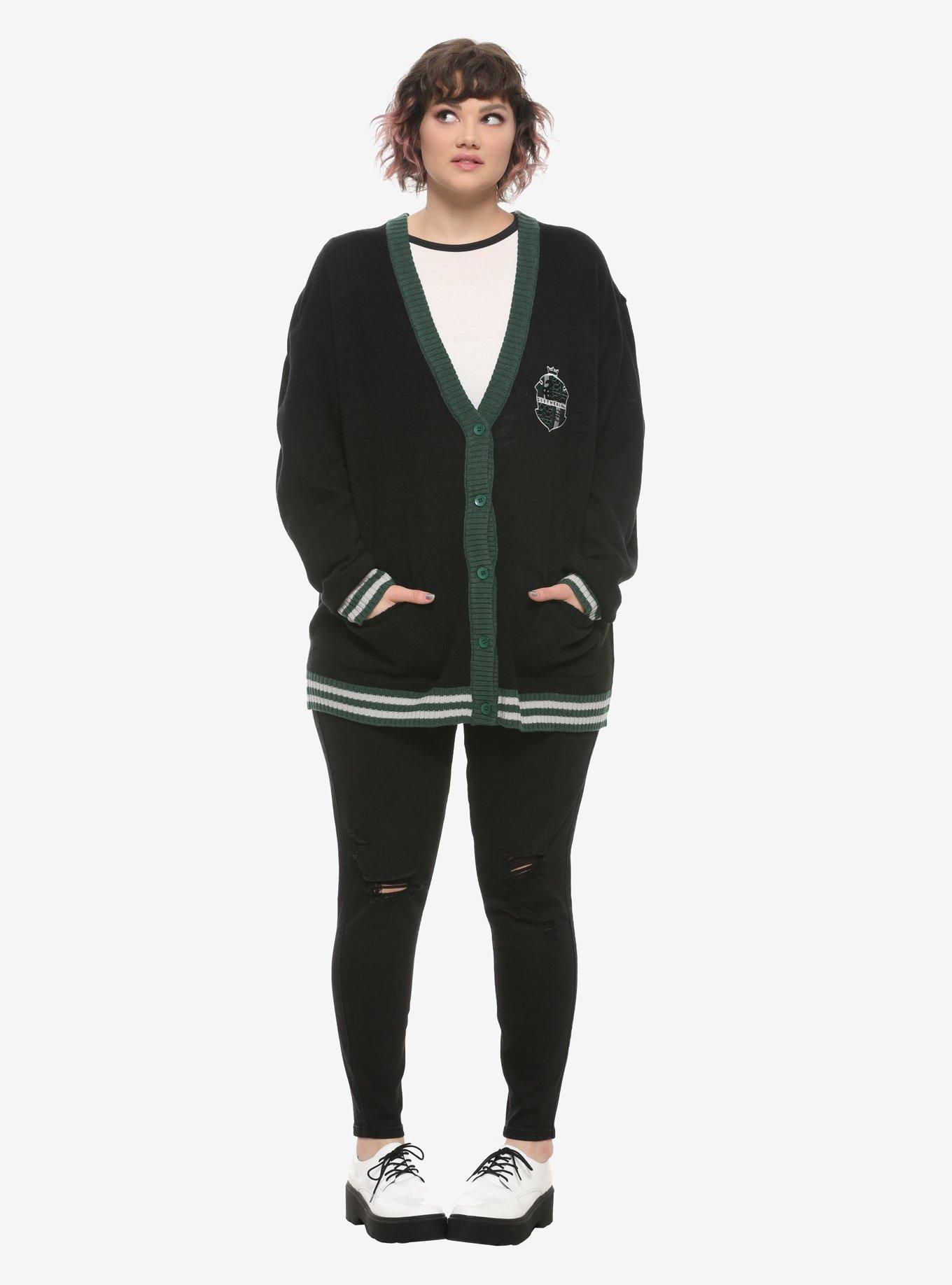 Harry Potter Slytherin Girls Cardigan Plus Size, MULTI, alternate