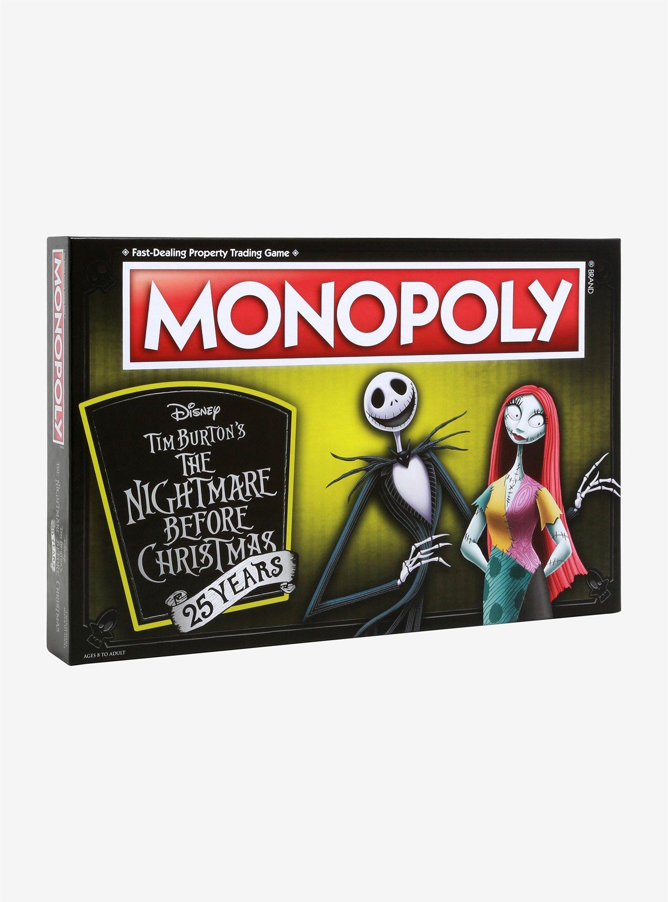 The Nightmare Before Christmas 25th Anniversary Edition Monopoly Board Game, , alternate