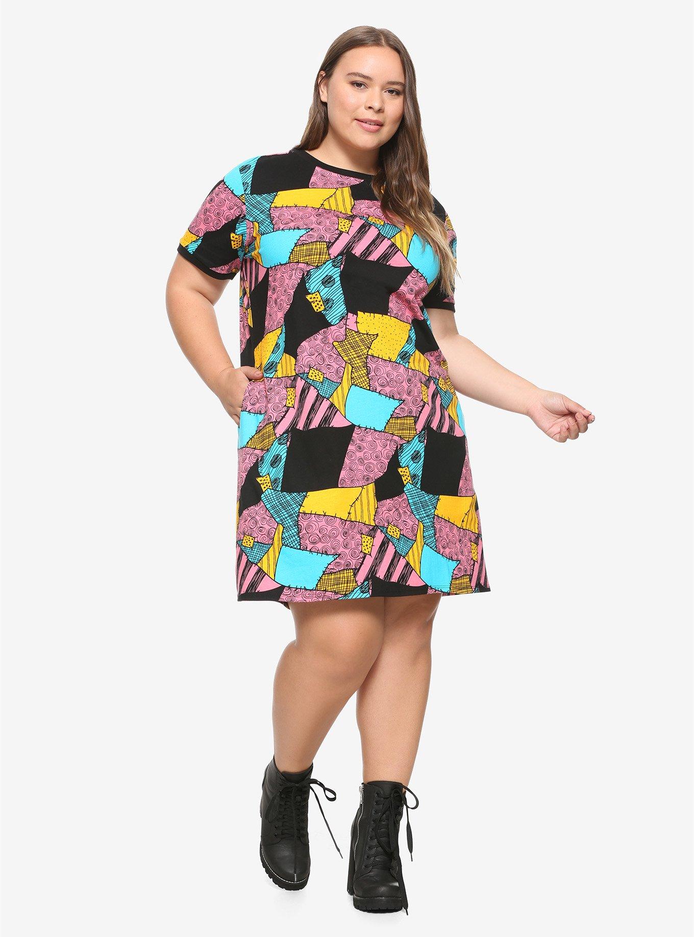 The Nightmare Before Christmas Sally T-Shirt Dress Plus Size, , alternate