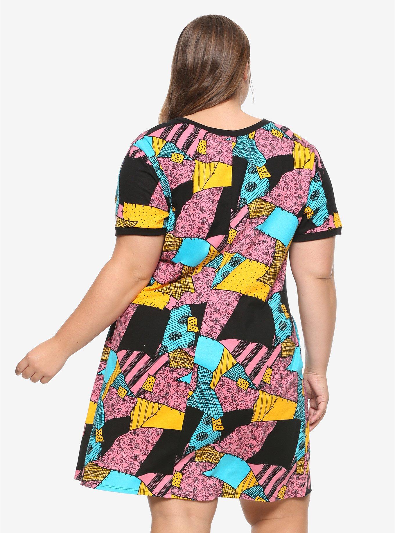 The Nightmare Before Christmas Sally T-Shirt Dress Plus Size, , alternate
