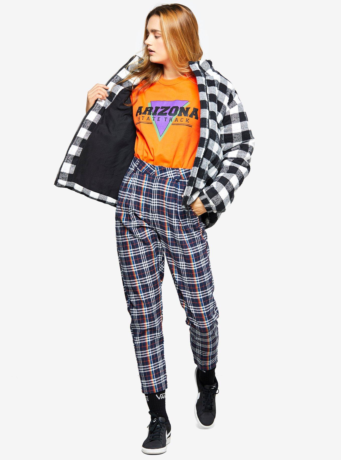 Daisy Street Check Print Girls Pants, MULTI, alternate