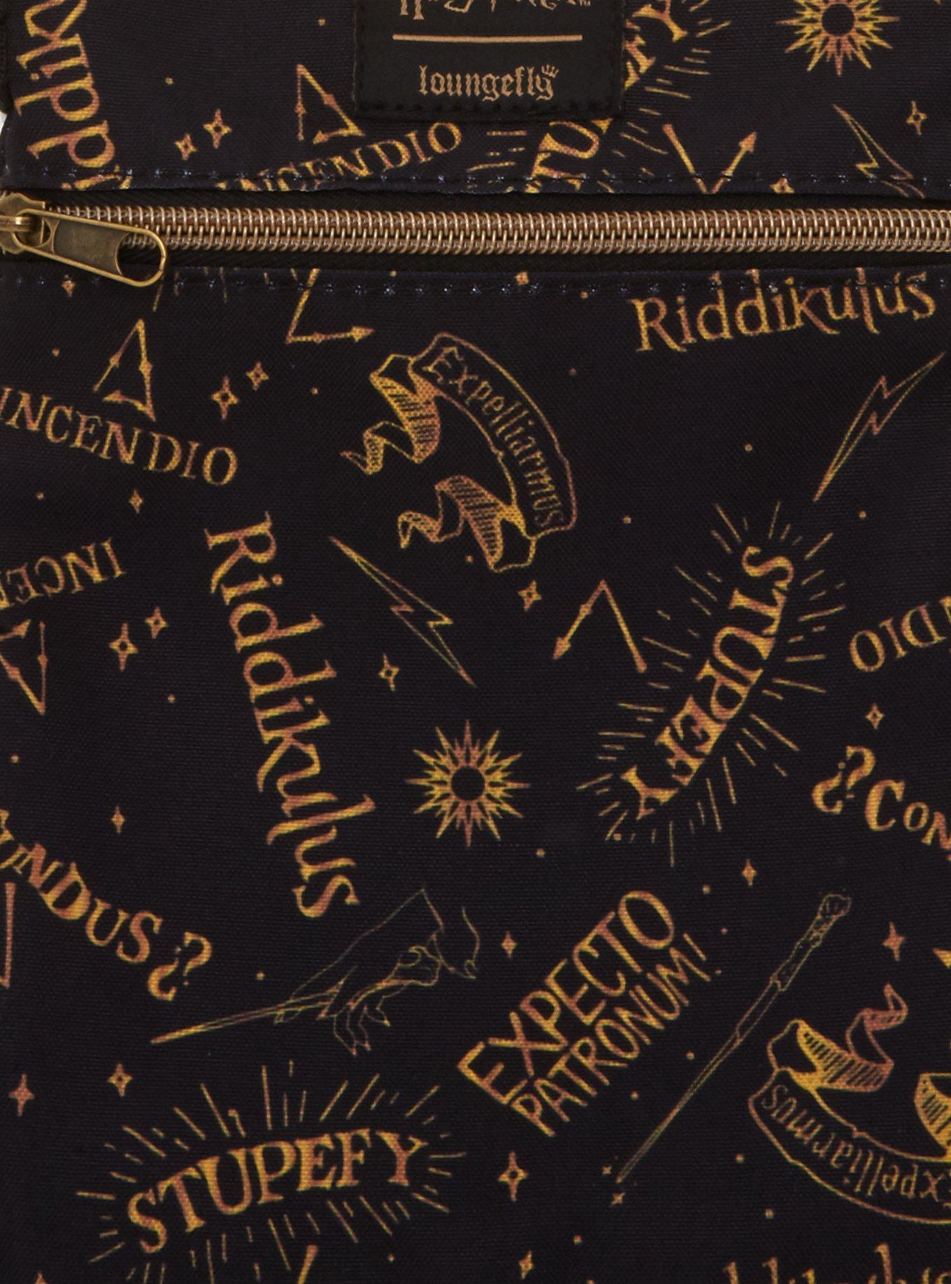 Loungefly Harry Potter Spells Passport Crossbody Bag, , alternate