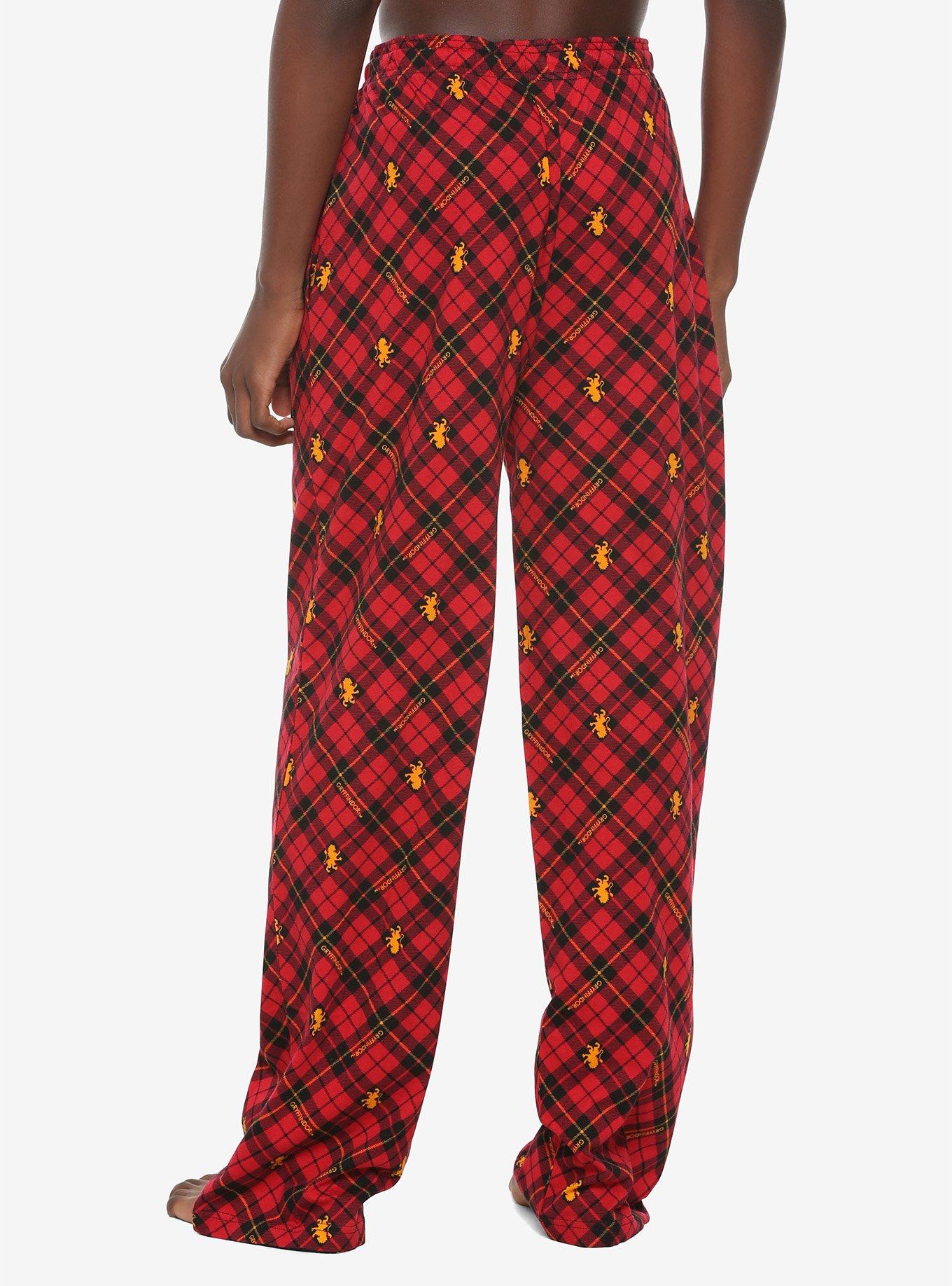 Harry Potter Gryffindor Plaid Pajama Pants, PLAID, alternate