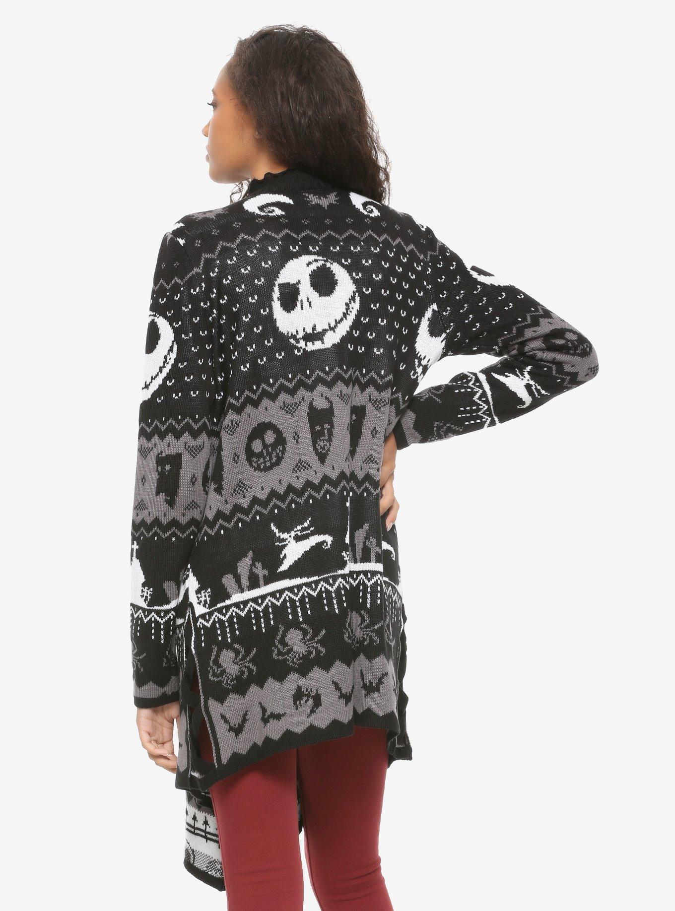 The Nightmare Before Christmas Jack Fair Isle Cardigan, , alternate