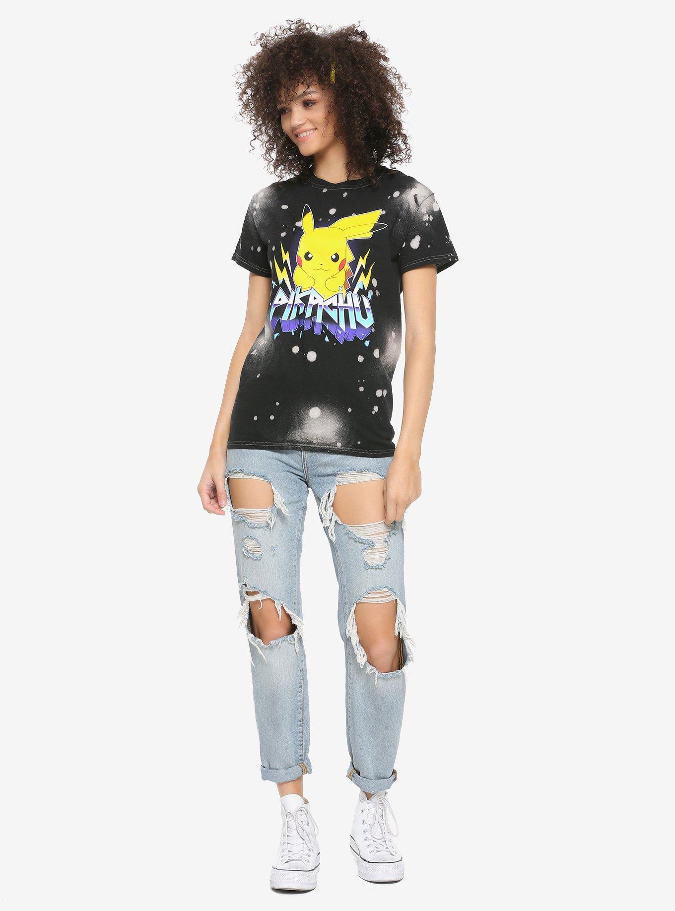 Pokemon Pikachu Metal Wash Girls T-Shirt, , alternate