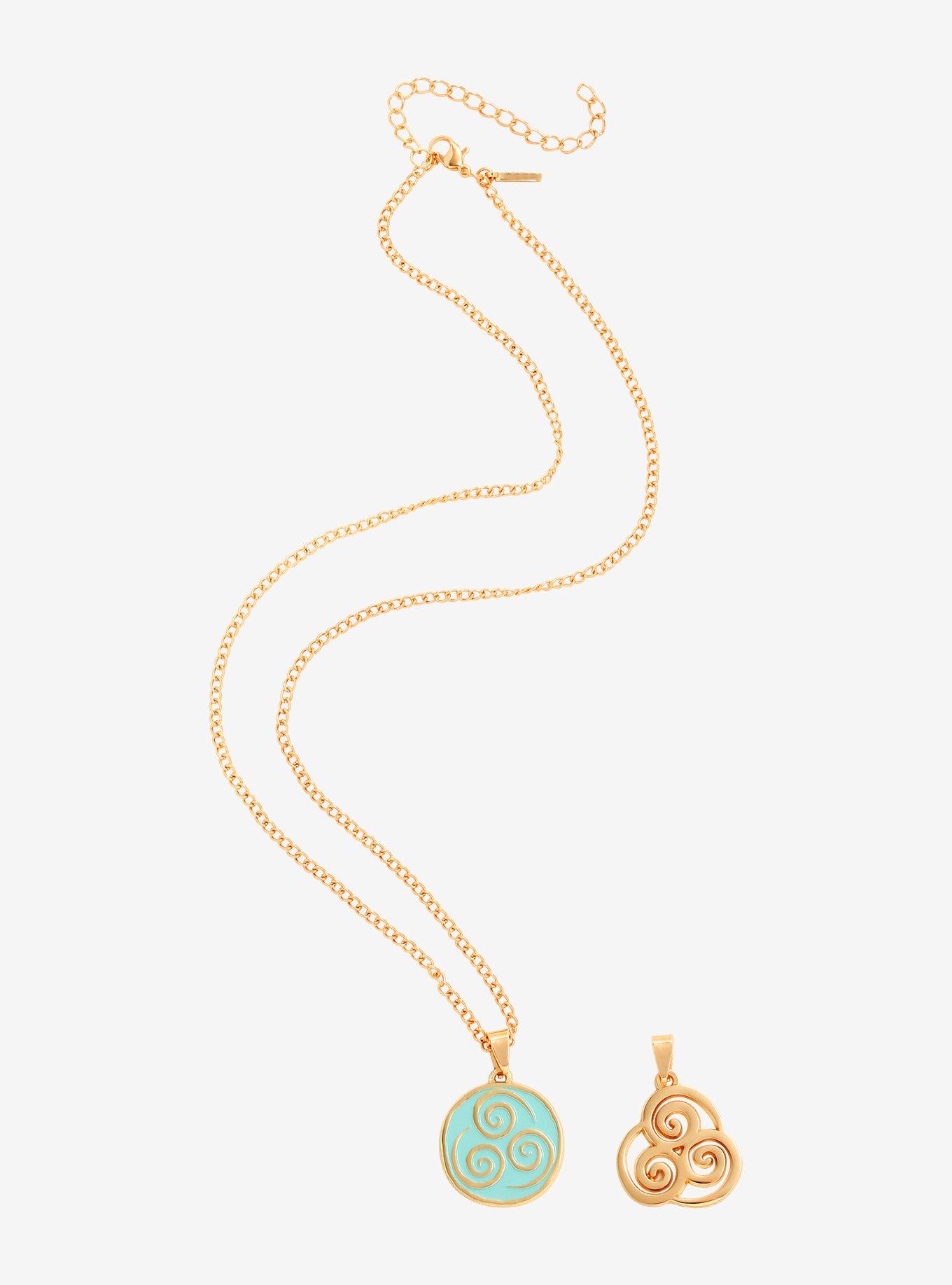 Avatar: The Last Airbender Airbending Symbol Charm Necklace - BoxLunch Exclusive, , alternate