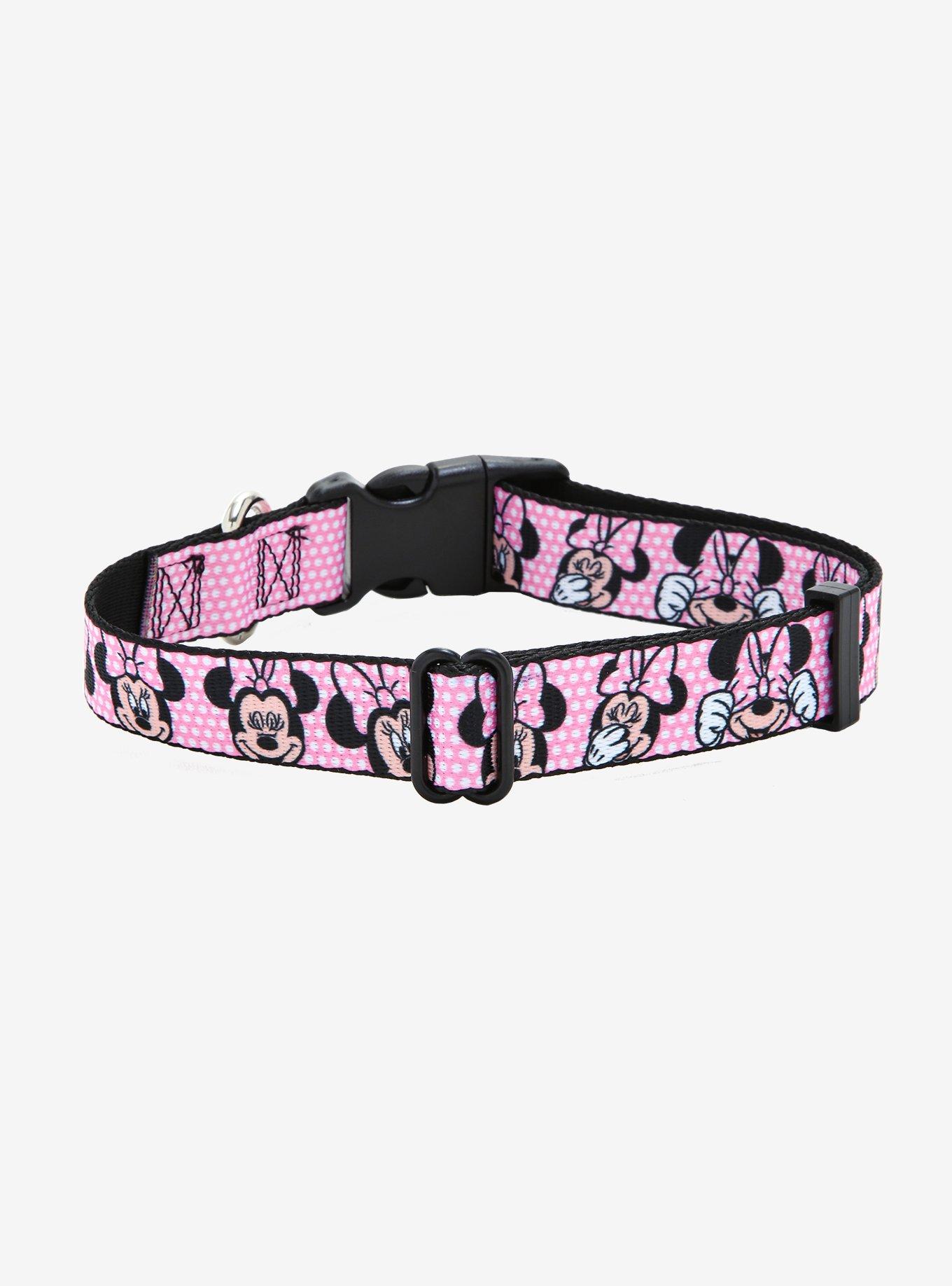Disney Minnie Mouse Pink & White Polka Dot Pet Collar, MULTI, alternate - view 2