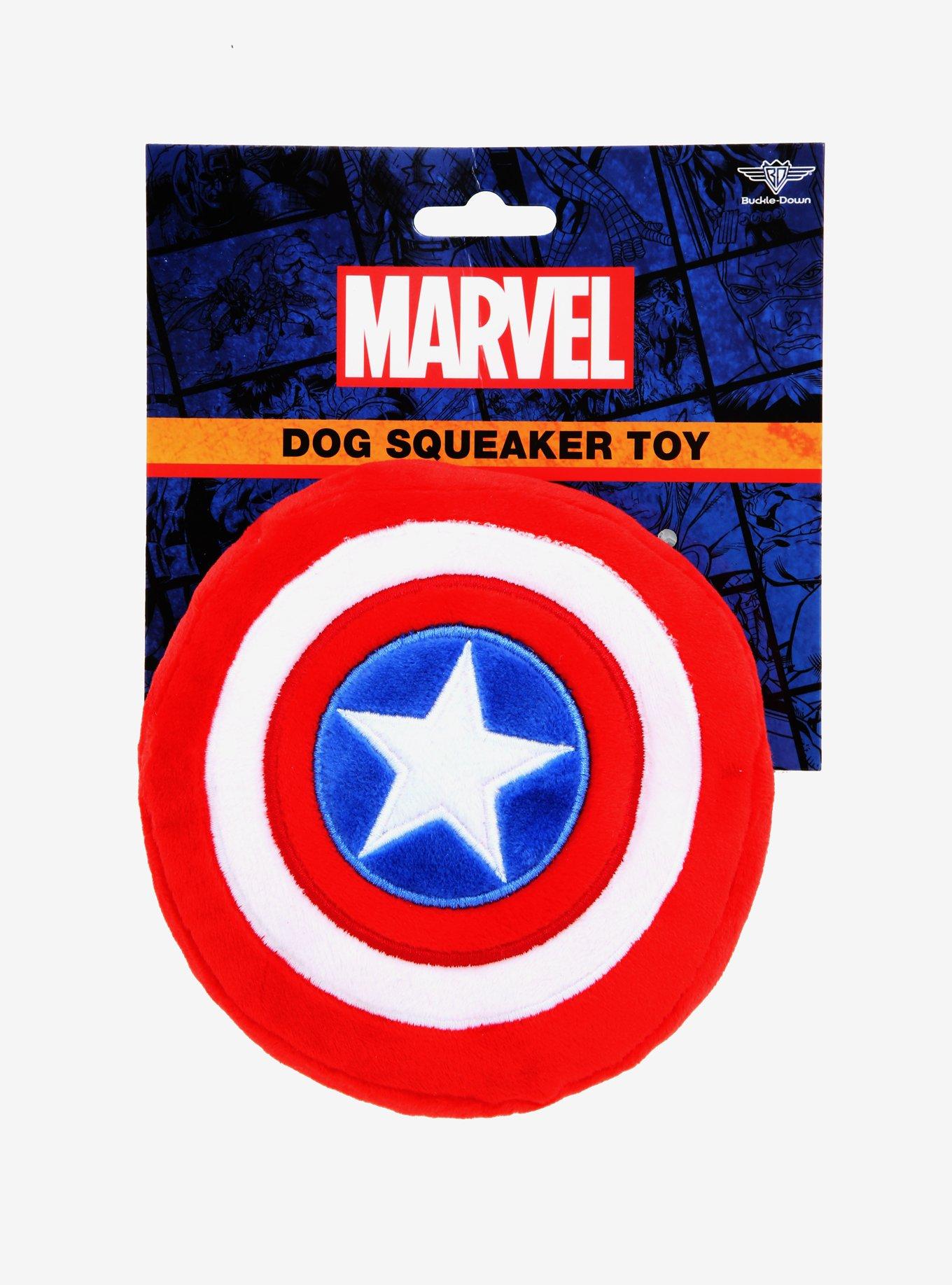 Marvel Captain America Squeaker Dog Toy, , alternate