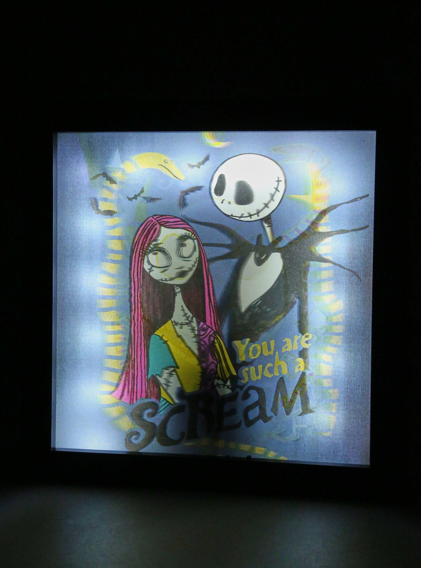 The Nightmare Before Christmas Light-Up Lenticular Wall Art, , alternate