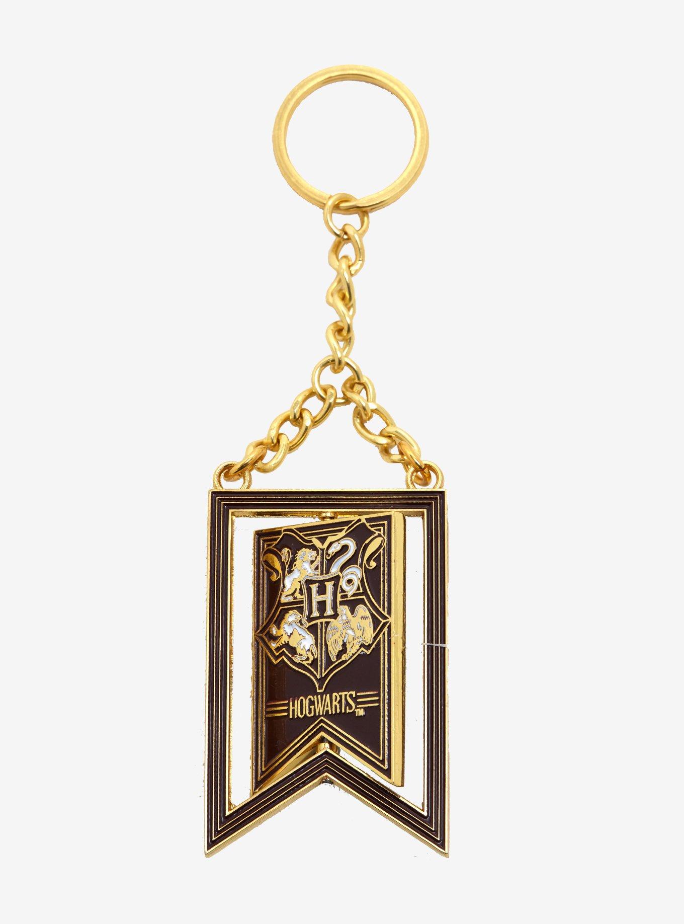 Harry Potter Spinning Crest Keychain - BoxLunch Exclusive, , alternate