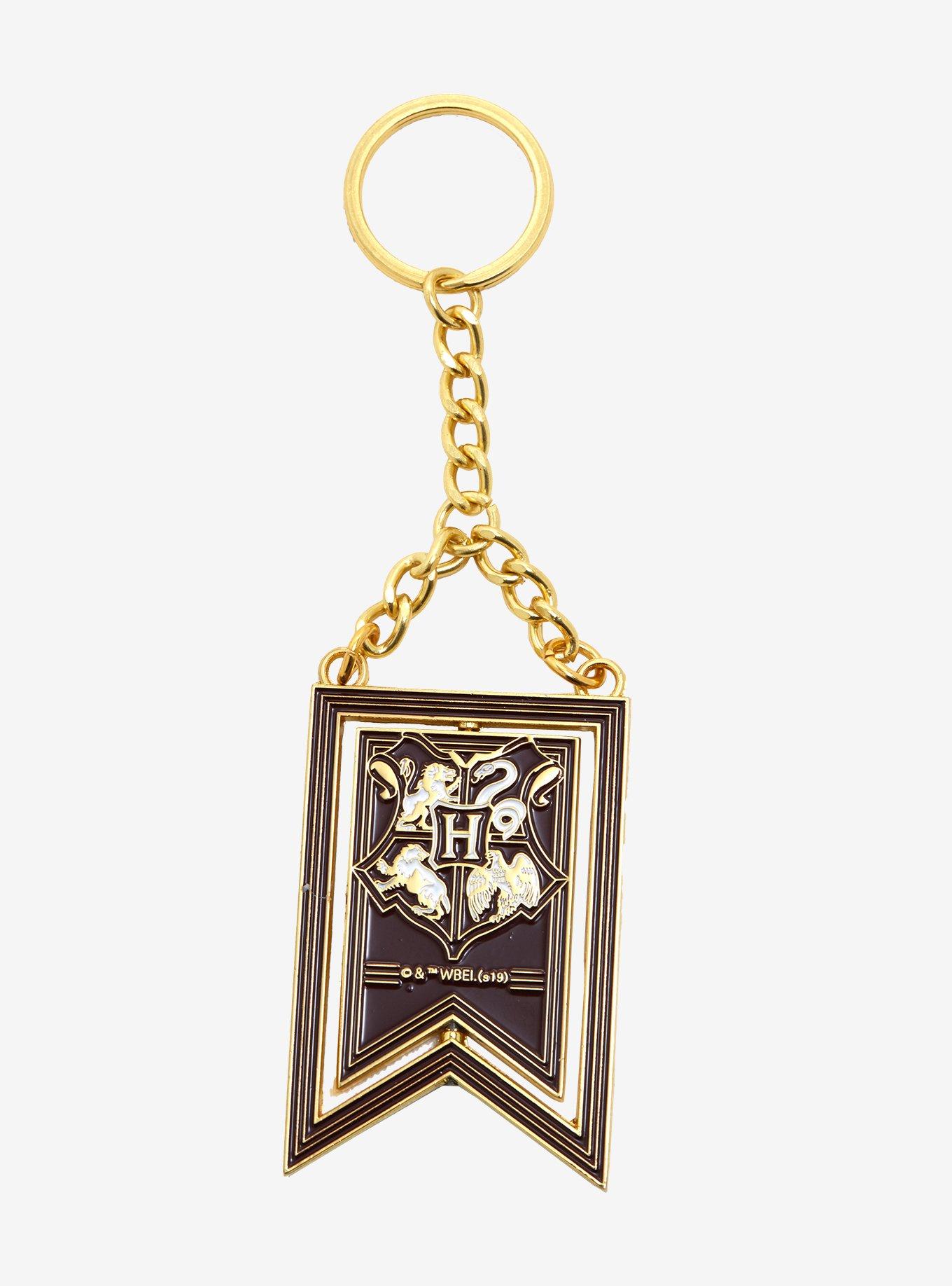 Harry Potter Spinning Crest Keychain - BoxLunch Exclusive, , alternate