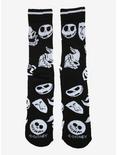 Disney The Nightmare Before Christmas Heads Crew Socks - BoxLunch Exclusive, , alternate