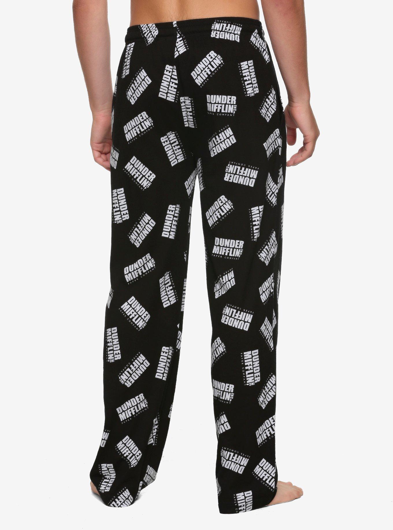 The Office Dunder Mifflin Pajama Pants, WHITE, alternate