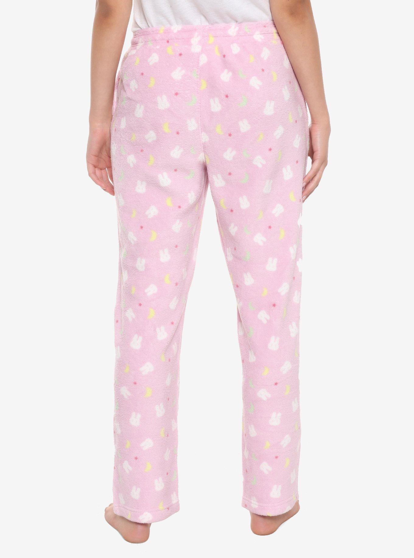 Sailor Moon Bunnies & Moons Girls Plush Pajama Pants, MULTI, alternate