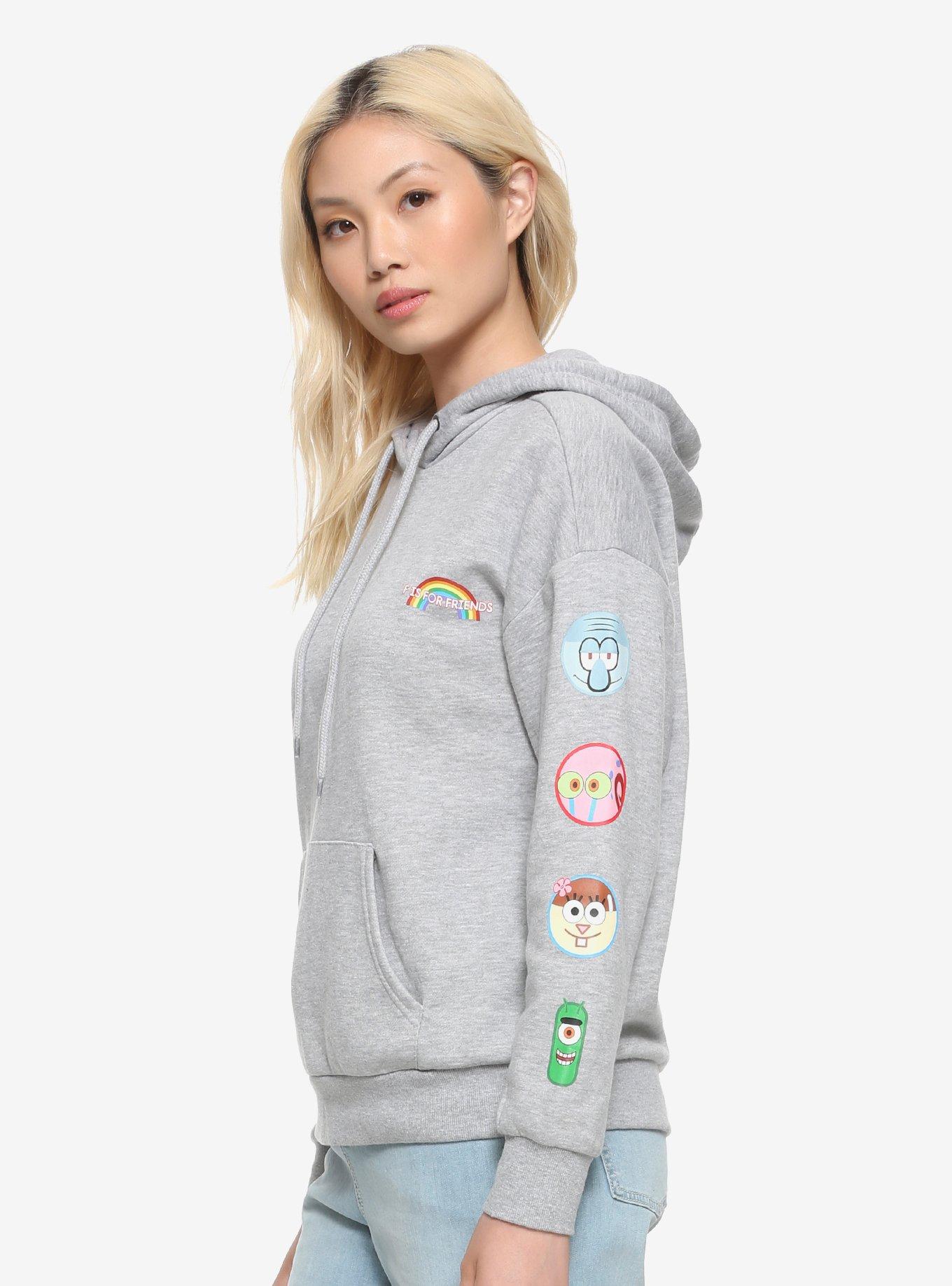 SpongeBob SquarePants Character Icons Girls Hoodie, MULTI, alternate