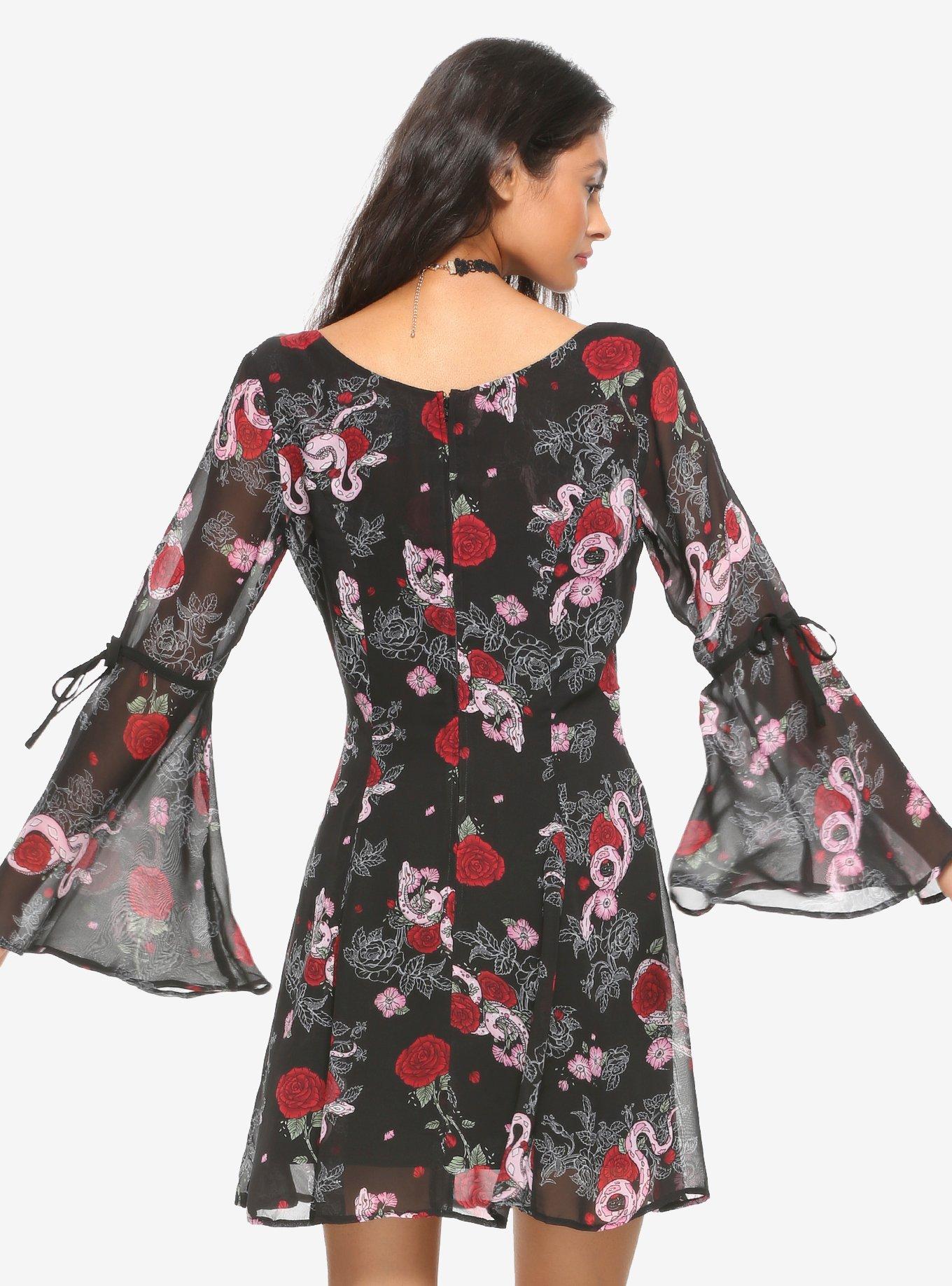 Hell Bunny Pink Viper Dress, MULTI, alternate