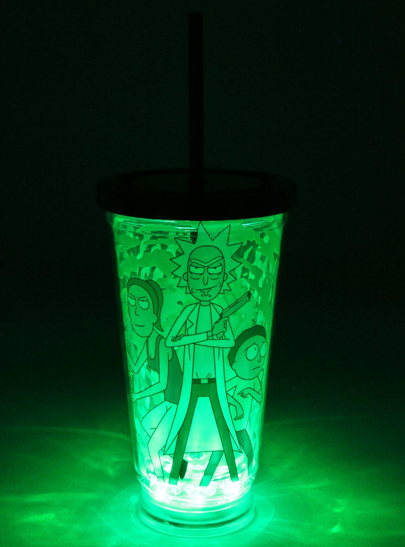 Rick and Morty Light-Up Tumbler - BoxLunch Exclusive, , alternate