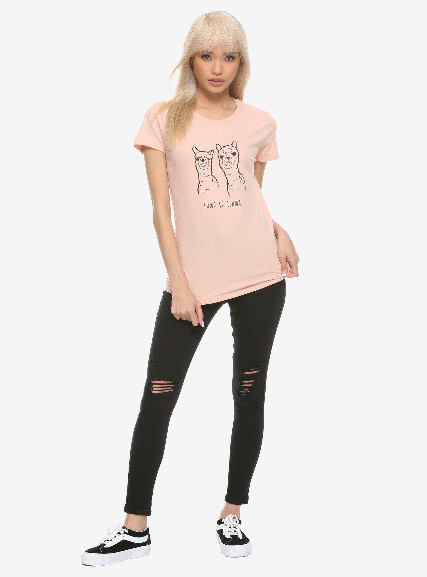 Como Se Llama Girls T-Shirt, PALE BLUSH, alternate