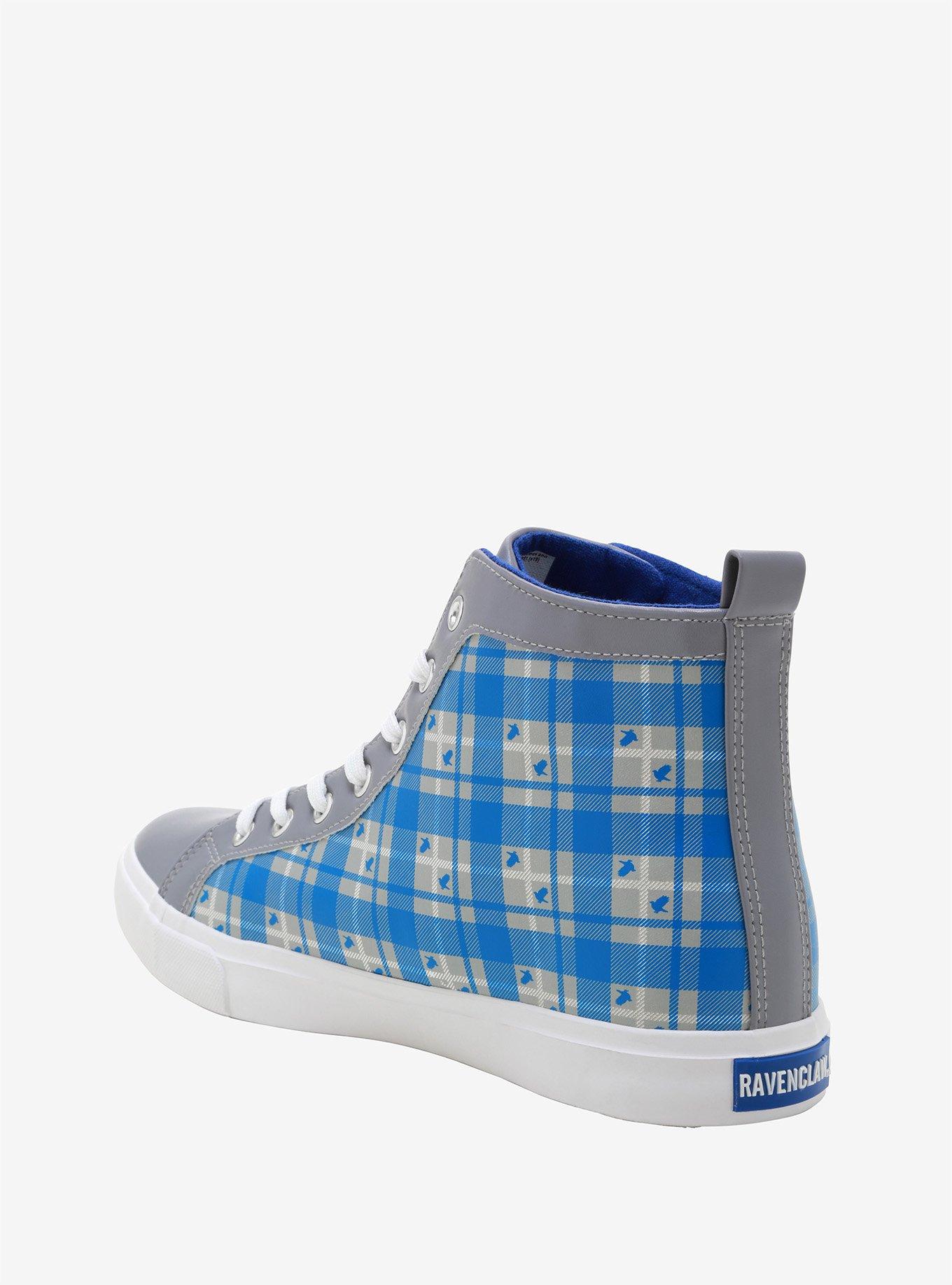 Harry Potter Ravenclaw Plaid Hi-Top Sneakers, MULTI, alternate