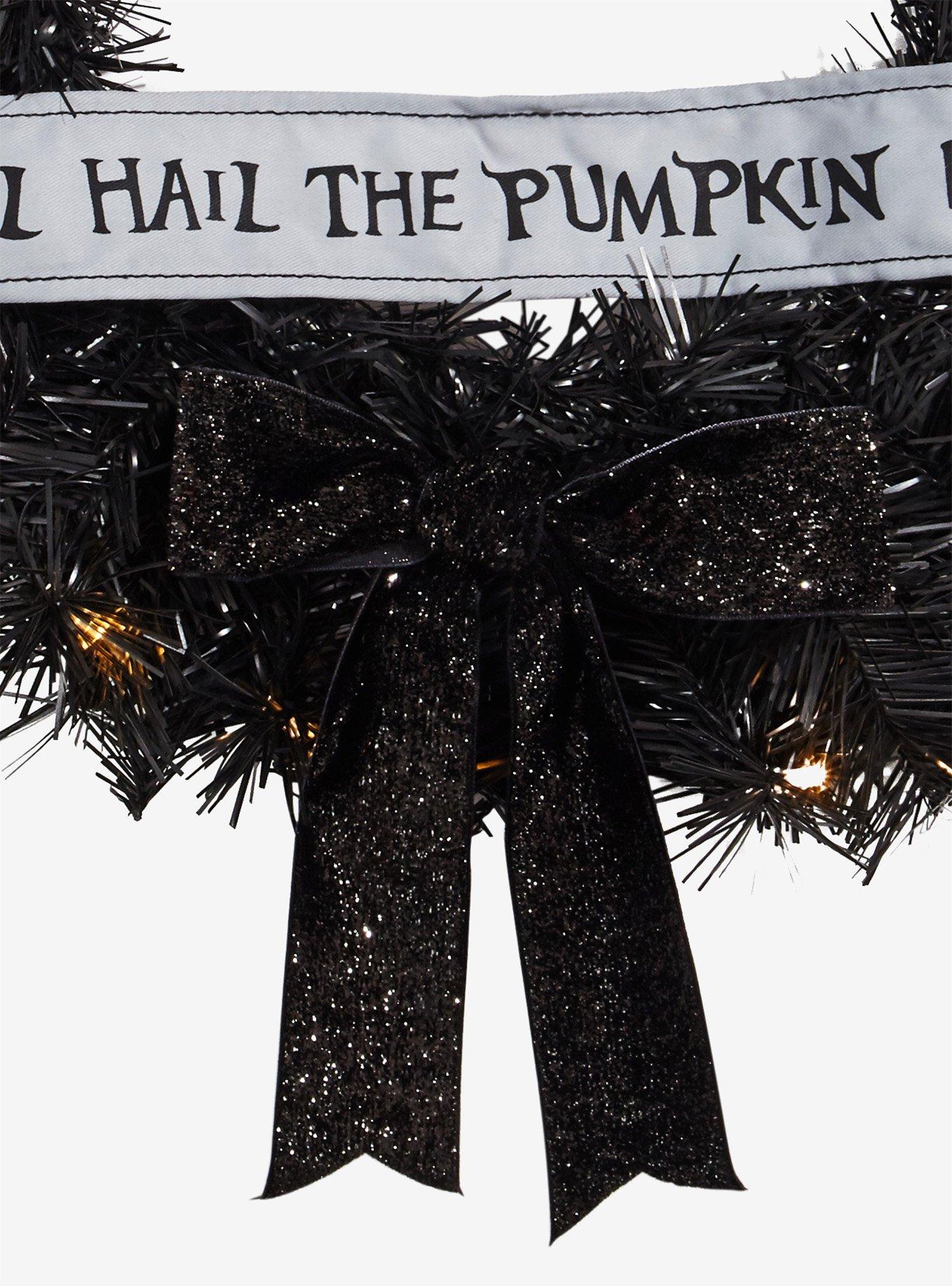 Disney The Nightmare Before Christmas Pumpkin King Light-Up Wreath, , alternate