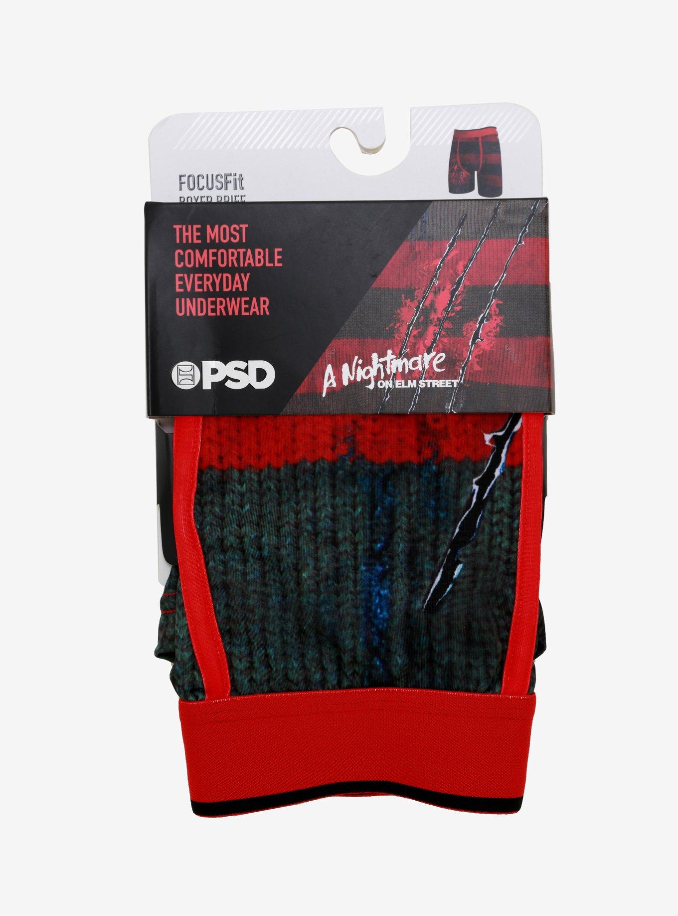A Nightmare On Elm Street Freddy Stripe Boxer Briefs, MULTI, alternate