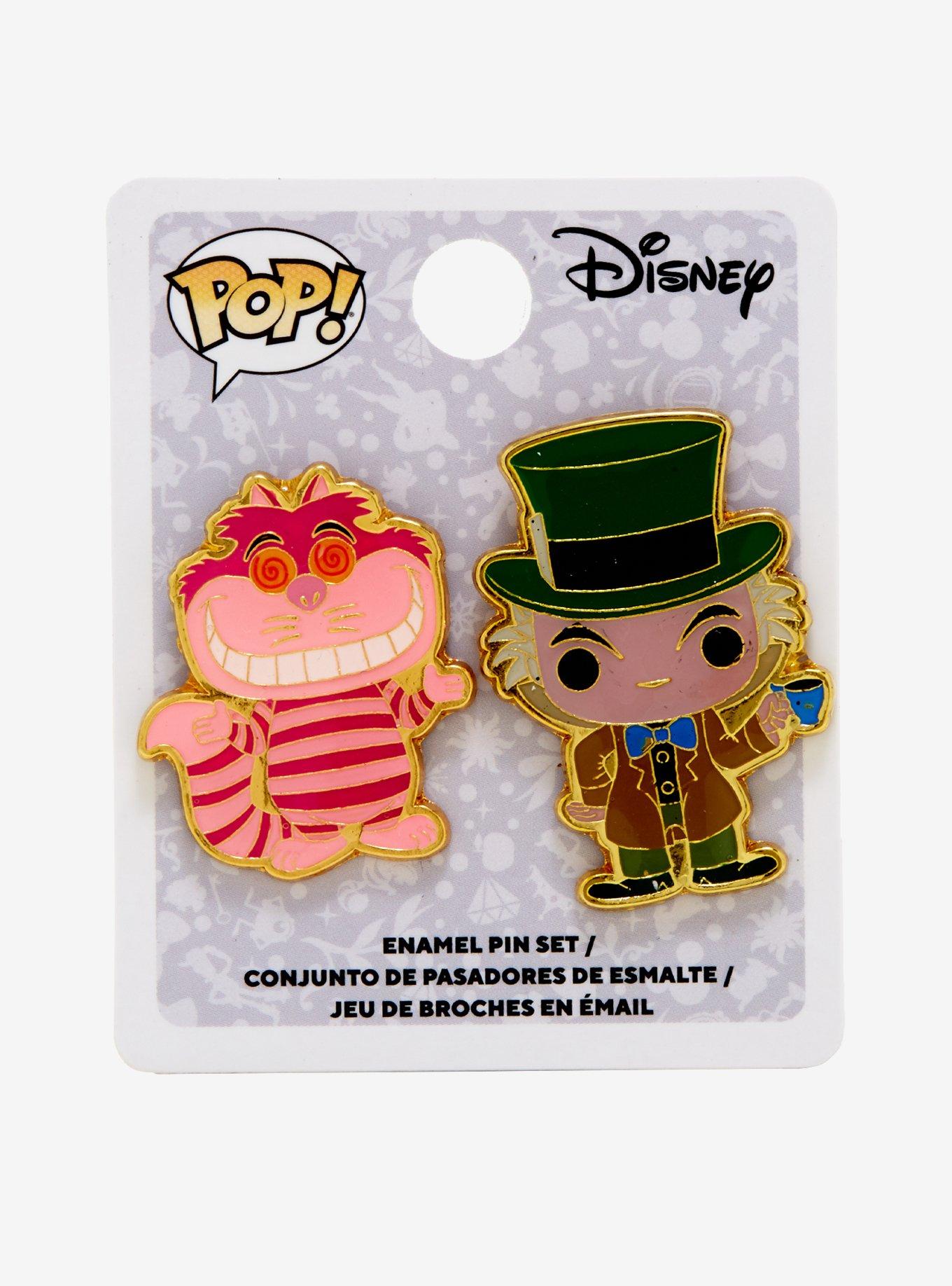 Funko Pop! Disney Alice In Wonderland Mad Hatter Cheshire Cat Pin Set, , alternate